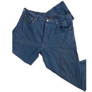 Levi's Jeans Straight Leg Button Fly Denim Blue Pants Men's  38x34‎ Actual 35x30